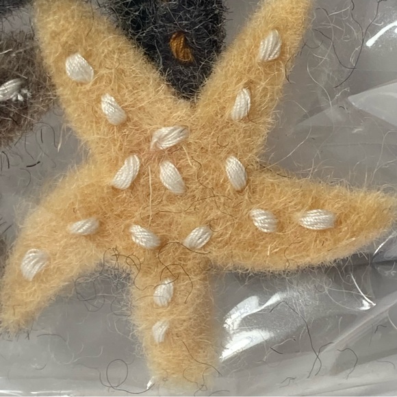 Stars 100% Wool Felt Crafts Applique Embellishments Needle Felting 5 Packs - Picture 6 of 16